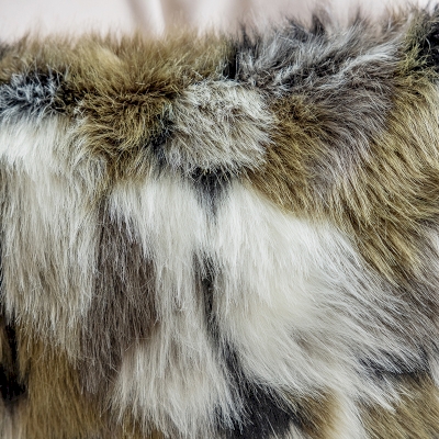 Coussin en Fausse Fourrure, Toucher Doux Comme Caresser un Chat