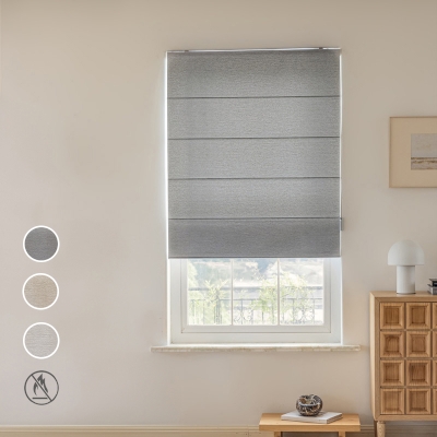 GUARD Fire-Retardant Fabric Custom Light-Filtering Roman Shades