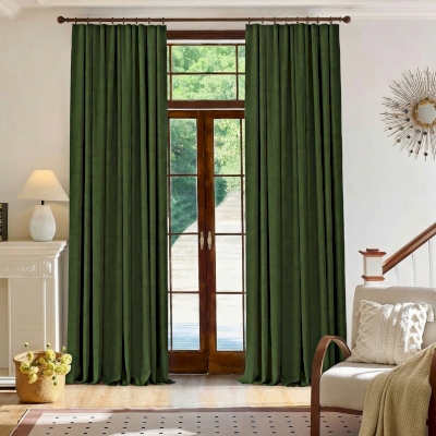 Custom-Made LORÉNZA Curtain, Water-Repellent Sculpted Velvet, Contemporary Geometric Relief Pattern