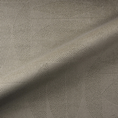 Rideau Sur Mesure LYSORIA, Tissu Velours Jacquard à Motif Triangles Facettés