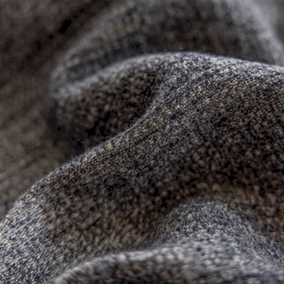Rideau Sur Mesure NORVIA, Tissu Texturé Effet Laine, Motif Strié Nuancé Vertical