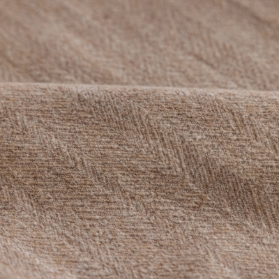 Rideau Sur Mesure CALIORA, Tissu Texturé Effet Laine et Lin, Motif Chevron Élégant
