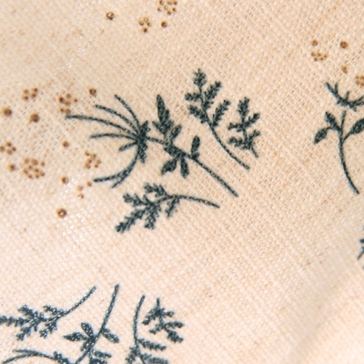 Rideau Sur Mesure EEMIL, Tissu Lin Mélangé Imprimé, Semis de Petites Fleurs Champêtres