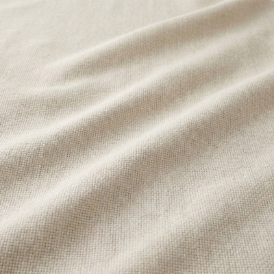 ALMORA Custom-Made Curtain, Textured Linen-Effect Fabric, Natural Faux Plain