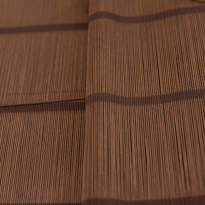 Tenda a Rullo Su Misura RAVENA, 100% Bambù, Intreccio Fine Colore Marrone Naturale