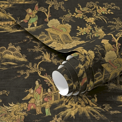Papier Peint KASBAH, Motif Oriental Vintage, 4 Coloris