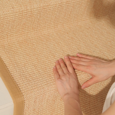 Chemin d’Escalier Sur Mesure SISÉA, Sisal Naturel, Fixation Auto-Agrippante