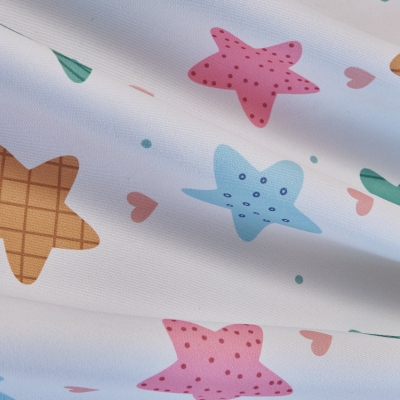 Tenda oscurante per bambini su misura ÉTOILIA, tessuto stampato, motivo a stelle colorate