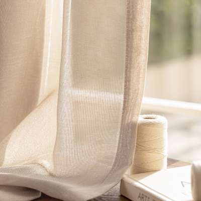 Voilage Sur Mesure CLARÉA, Tissu Épais Peu Froissable, Reflet Subtil