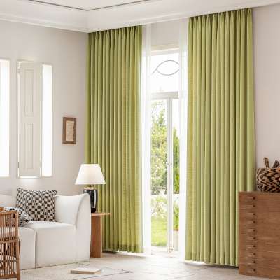 Rideau Sur Mesure NAELIA, Tissu Texturé Aspect Lin Double Face