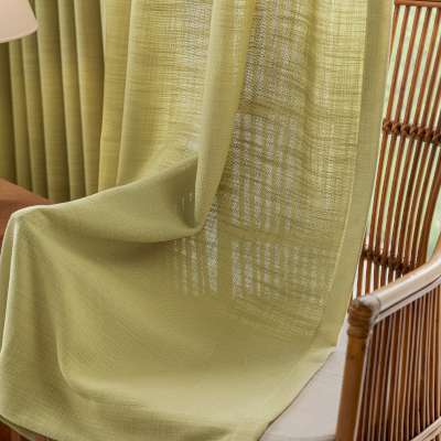 Rideau Sur Mesure NAELIA, Tissu Texturé Aspect Lin Double Face
