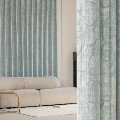 Rideau Sur Mesure ALÉRIA, Tissu Jacquard Texturé à Reflets Subtils, Motif Abstrait Organique